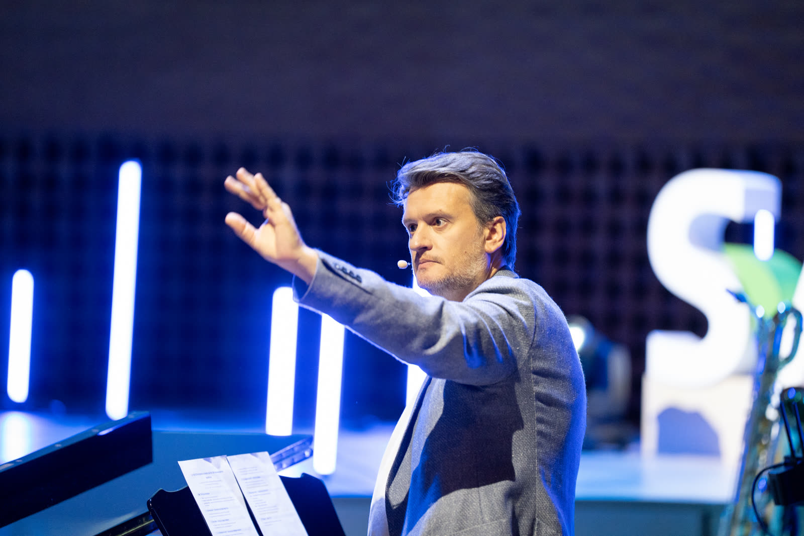 Mathieu Herzog sur scène